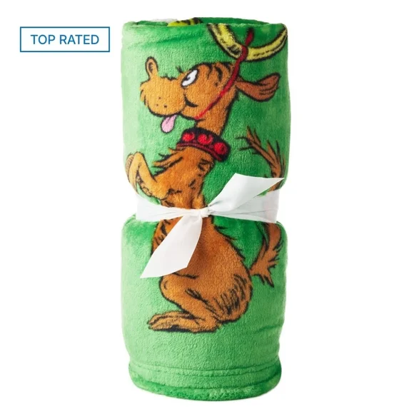 Green Dr. Seuss Grinch Blanket - Picture 2 of 3
